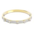 Swarovski Thrilling Deluxe Bangle White Gold-tone plated  LARGE Online Sale