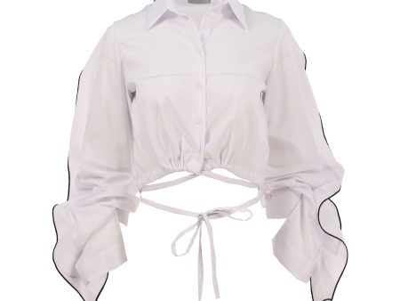 Balossa Women s White Cotton Daida  Shirt For Discount