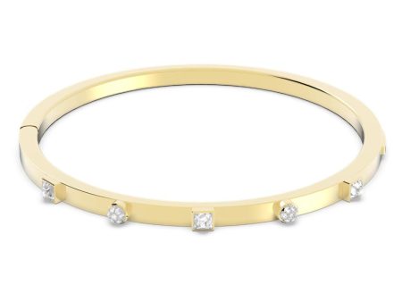 Swarovski Thrilling Bangle White Gold-tone plated  MEDIUM Supply