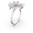 Swarovski Eternal Flower Ring Flower Pink Mixed metal finish  55 Sale