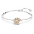 Swarovski Eternal Flower Bangle Flower Multicolored Mixed metal finish  MEDIUM Online Hot Sale