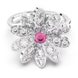 Swarovski Eternal Flower Ring Flower Pink Mixed metal finish  55 Sale