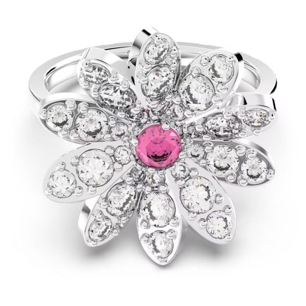 Swarovski Eternal Flower Ring Flower Pink Mixed metal finish  55 Sale