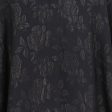 Lamar Women s Navy Blue Floral Abaya One Size Online now