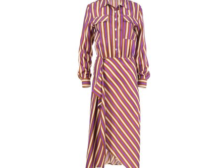 Simona Corsellini Women s Striped Shirt Dress Hot on Sale