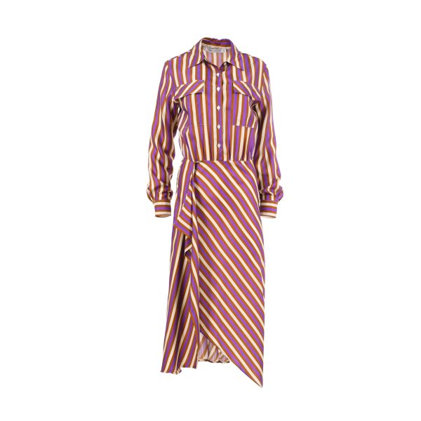 Simona Corsellini Women s Striped Shirt Dress Hot on Sale