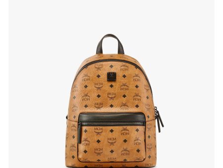 MCM Small Stark backpack in Visetos and Nappa leather Sale