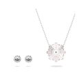 Swarovski Sunshine Sets Necklace and Earrings Pink Rhodium plated  ONE SIZE Online now