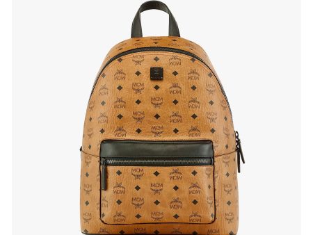 MCM Medium Stark Backpack in Visetos and Nappa Leather Discount