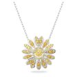 Swarovski Eternal Necklace with pendant Flower Yellow Rhodium plated  50CM Online Sale