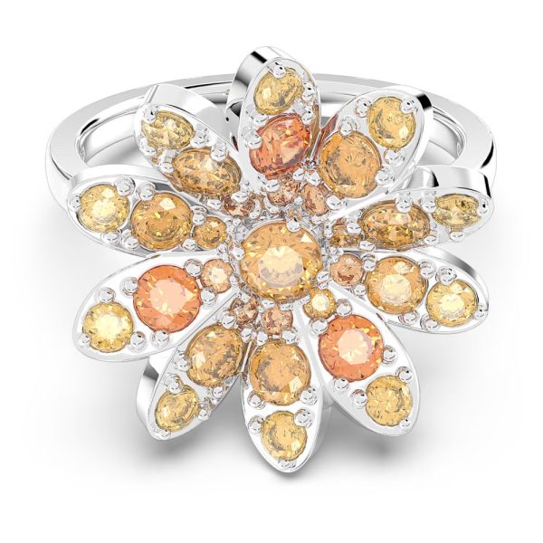 Swarovski Eternal Flower Ring Flower Multicolored Mixed metal finish  52 Online Hot Sale