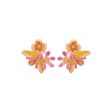 LES NEREIDES Vine Butterfly And Flower Clip-On Earrings Discount