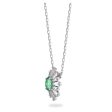 Swarovski Sunshine Neckalce with Pendant Green Rhodium plated  13 3 4 inch For Discount