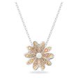 Swarovski Eternal Necklace with pendant Flower Multicolored Mixed metal finish  38CM For Sale