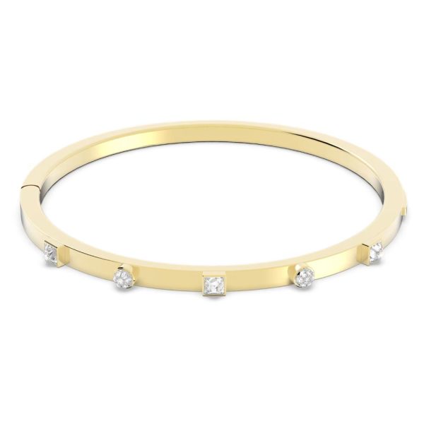 Swarovski Thrilling Bangle White Gold-tone plated  LARGE Fashion