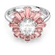 Swarovski Sunshine Ring Pink Rhodium plated  50 on Sale