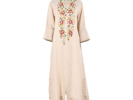 Amore Mio By Hitu Momen s Beige Linen Kaftan Fashion