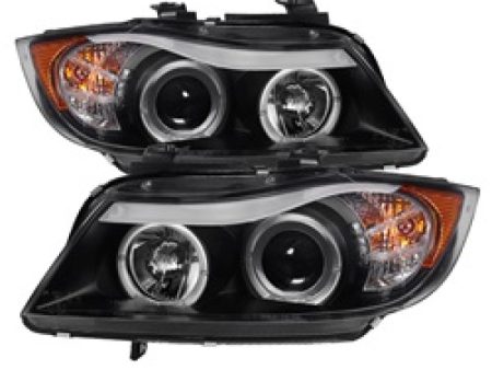 Spyder BMW E90 3-Series 06-08 Projector LED Halo Amber Reflctr Rplc Bulb Blk PRO-YD-BMWE9005-AM-BK For Discount