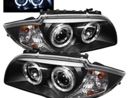 Spyder BMW E87 1-Series 08-11 Projector Headlights LED Halo Black High H1 Low H7 PRO-YD-BMWE87-HL-BK Supply