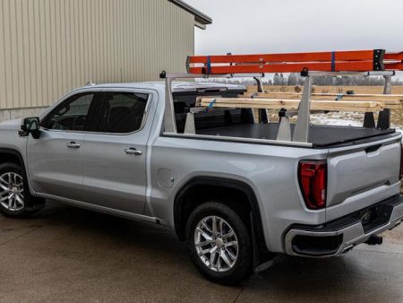 Access ADARAC Al Uprights 26in Vertical Pro Kit (2 Uprights w 1 66in Cross Bar) Silver Truck Rack For Sale