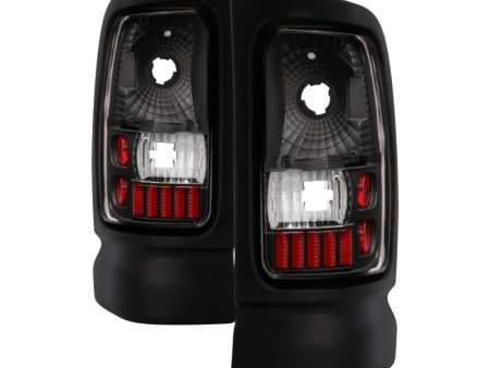 Xtune Dodge Ram 1500 2500 3500 94-01 Euro Style Tail Lights Black ALT-ON-DRAM94-BK Online