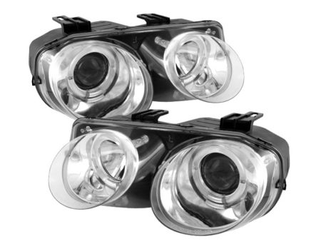 Spyder Acura Integra 98-01 Projector Headlights LED Halo -Chrome High H1 Low 9006 PRO-YD-AI98-HL-C Online now