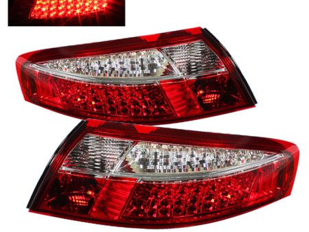 Xtune Porsche 911 996 ( Non 4S. Turbo. GT3 ) 99-04 LED Tail Lights Red Clear ALT-ON-P99699-LED-RC Fashion