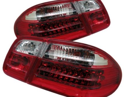 Xtune Mercedes Benz W210 E-Class 96-02 LED Tail Lights Red Clear ALT-CL-MBW210-LED-RC Hot on Sale