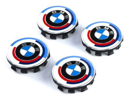 BMW M 50 Year Anniversary Heritage OEM Center Cap Set For Discount