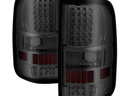 Xtune Ford F150 Styleside 04-08 (Not Fit Heritage & SVT) LED Tail Lights Smoke ALT-ON-FF15004-LED-SM For Discount