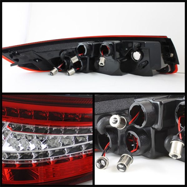 Xtune Porsche 911 997 05-08 LED Tail Lights Red Clear ALT-ON-P99705-LED-RC Online Hot Sale