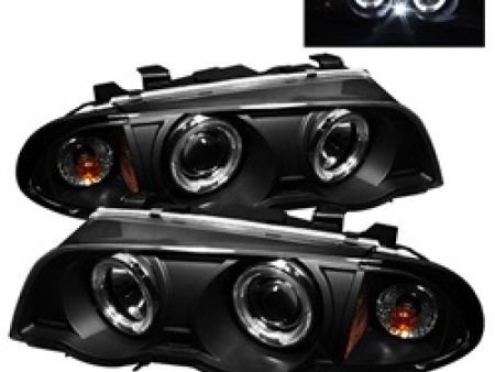 Spyder BMW E46 3-Series 99-01 4DR Projector 1PC LED Halo Amber Reflctr Blk PRO-YD-BMWE46-4D-HL-AM-BK Discount