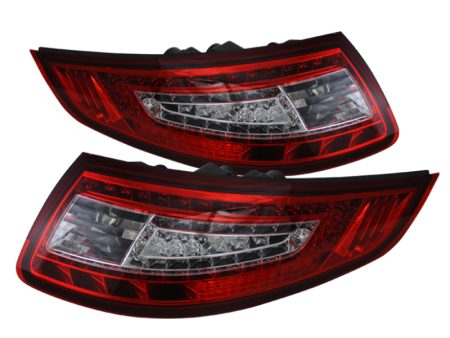 Xtune Porsche 911 997 05-08 LED Tail Lights Red Clear ALT-ON-P99705-LED-RC Online Hot Sale