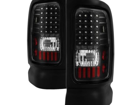 Xtune Dodge Ram 1500 94-01   Ram 2500 3500 94-02 LED Tail Lights Black ALT-ON-DRAM94-LED-BK For Discount