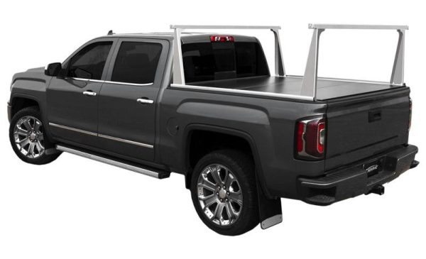 Access ADARAC Al Uprights 24in Vert Pro Kit (2 Uprights w 1 66in Cross Bar) Matte Black Truck Rack Supply