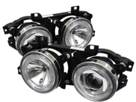 Spyder BMW E34 5-Series 89-94 Projector Headlights NO FIT 750 LED Halo Chrm PRO-YD-BMWE34-HL-C Supply