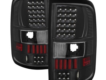 Xtune Ford F150 Styleside 04-08 (Not Fit Heritage & SVT) LED Tail Lights Black ALT-ON-FF15004-LED-BK Discount