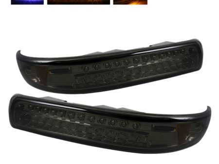 Xtune Chevy Silverado 99-02 LED Amber Bumper Lights Smoke CBL-CS99-LED-SM For Discount