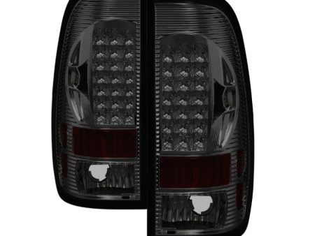 Xtune Ford F150 Styleside 97-03   F250 350 450 550 99-07 LED Tail Lights Smoke ALT-ON-FF15097-LED-SM Hot on Sale